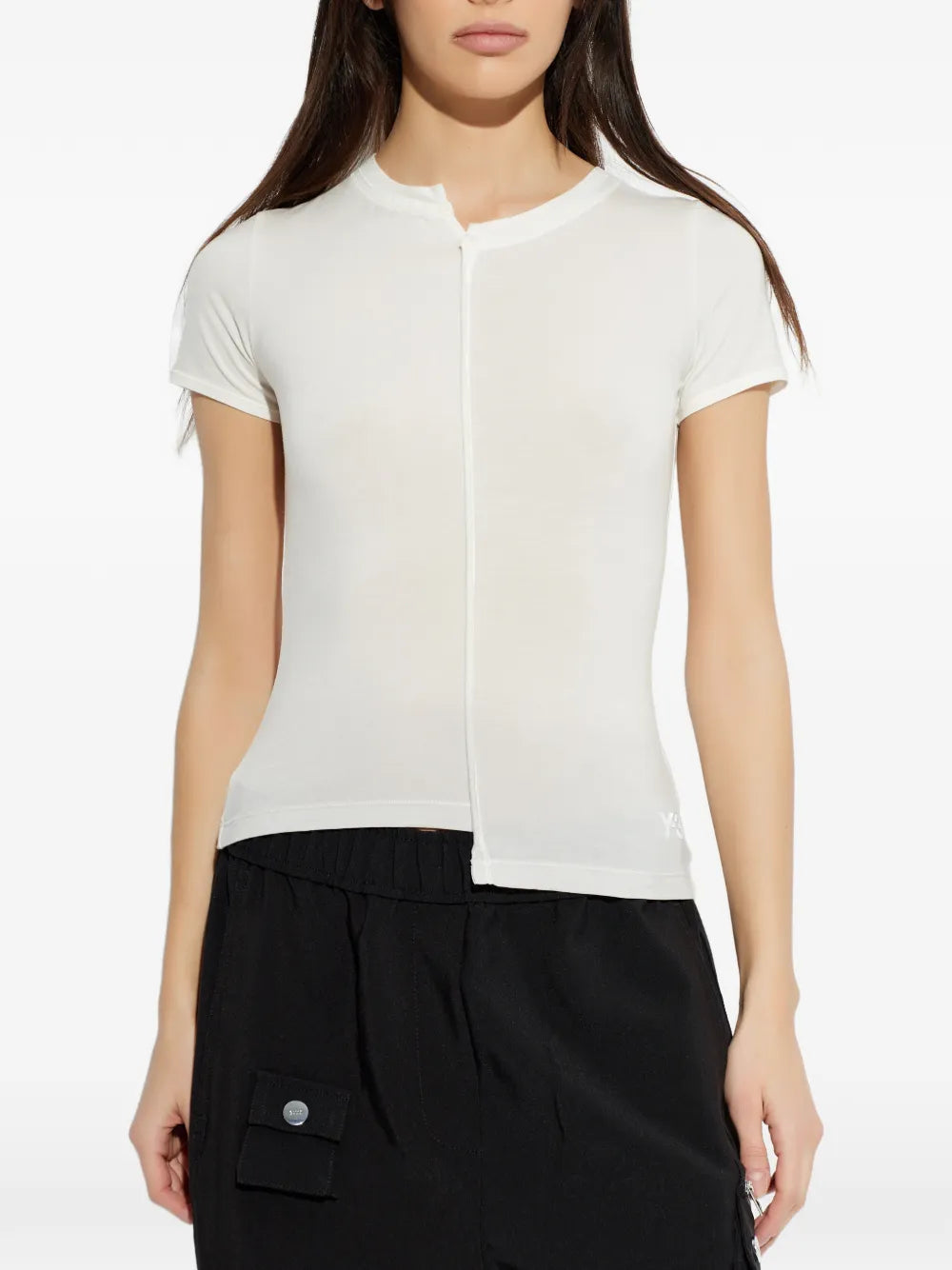 Y-3  zip-detail T-shirt