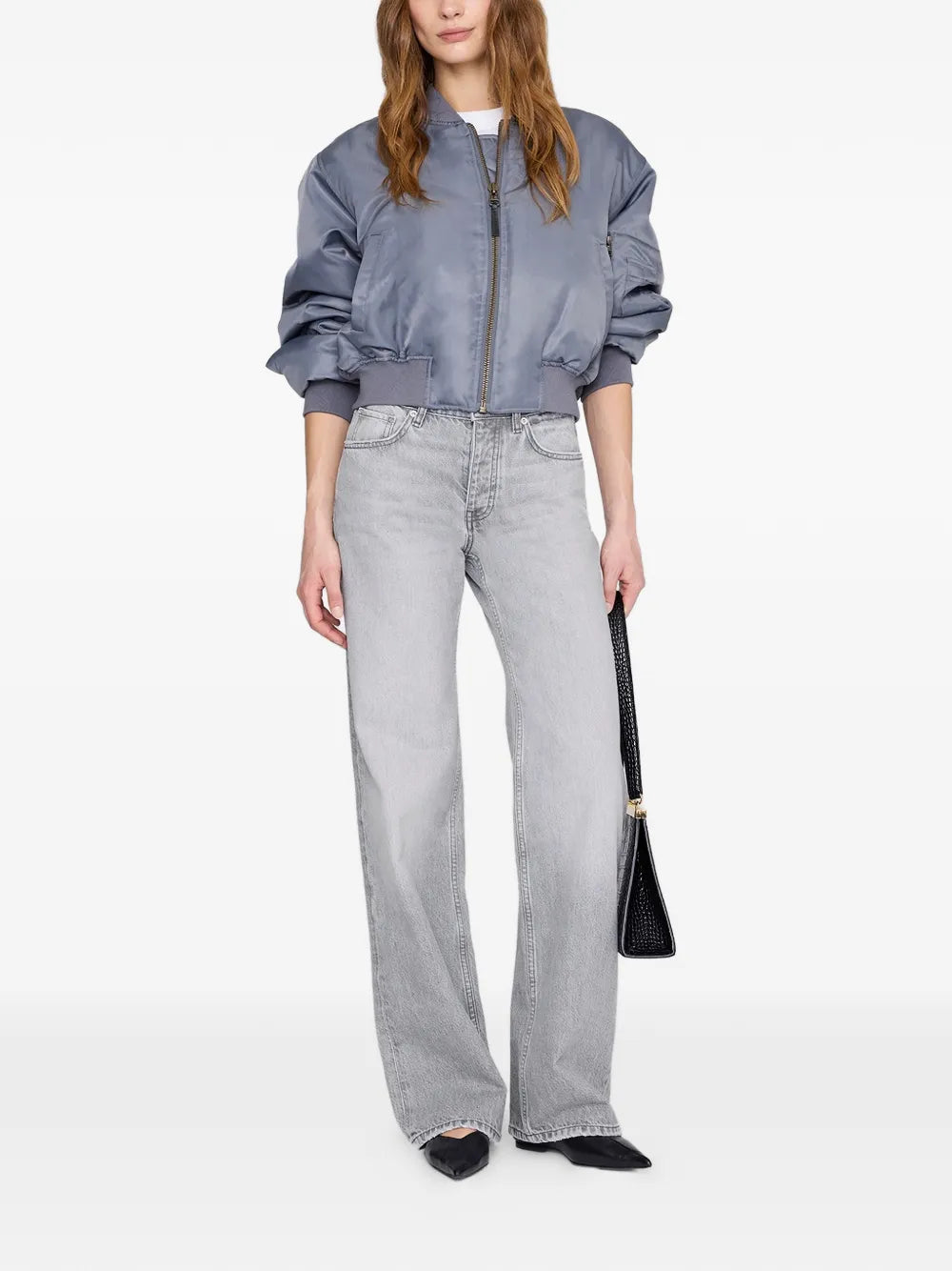 ANINE BING  zip-up bomber jacket