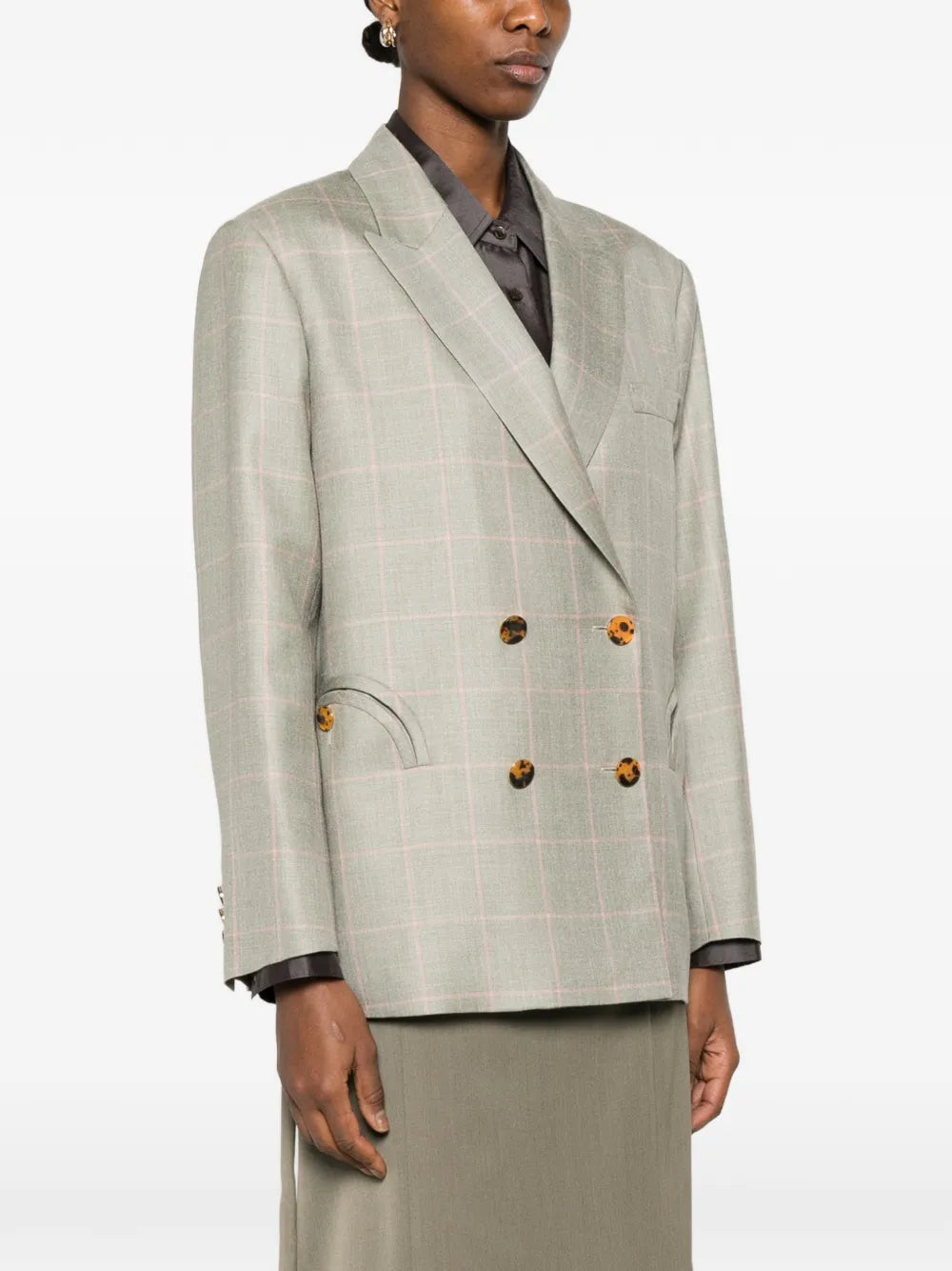 Blazé Milano check double-breasted jacket - Image 3