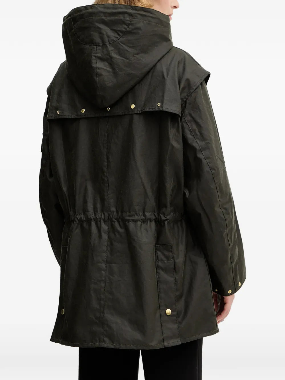 Barbour drawstring hooded jacket