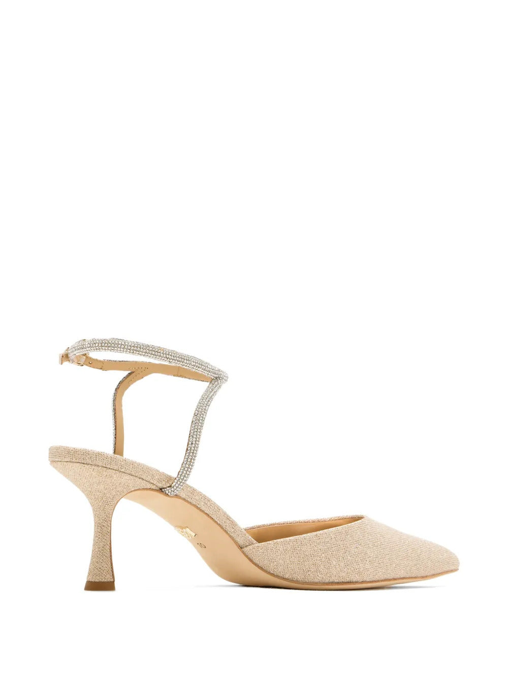 Badgley Mischka  Autumn crystal-embellished ankle-strap pumps