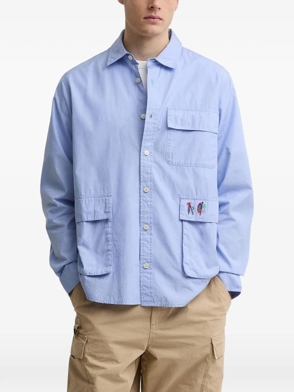 Barbour  x Paul Smith patch-pocket shirt