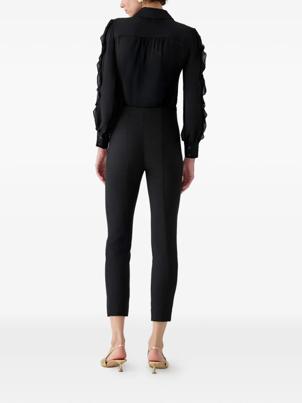 Carolina Herrera  ruffled georgette blouse