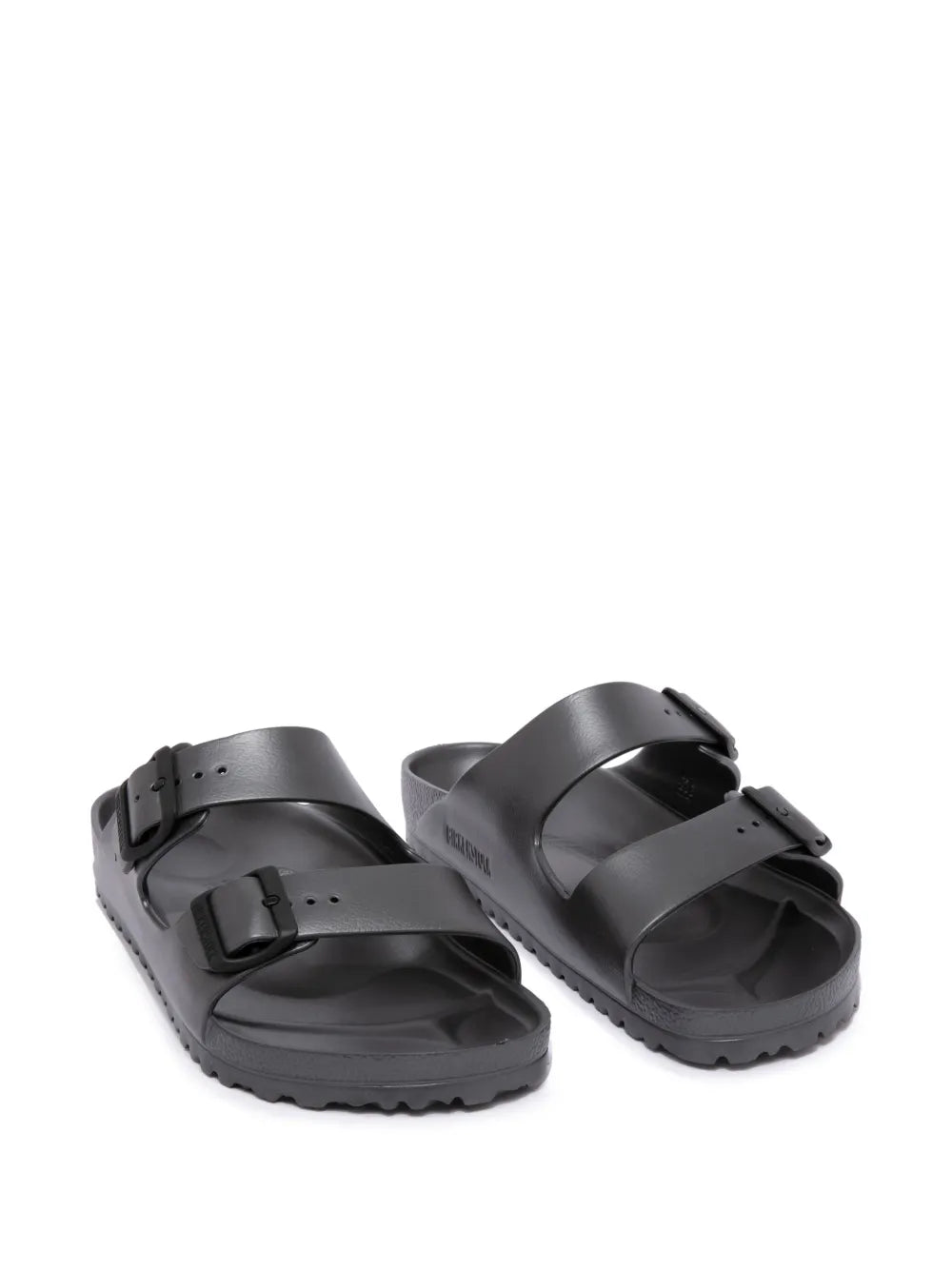 Birkenstock  logo-debossed double-strap slides