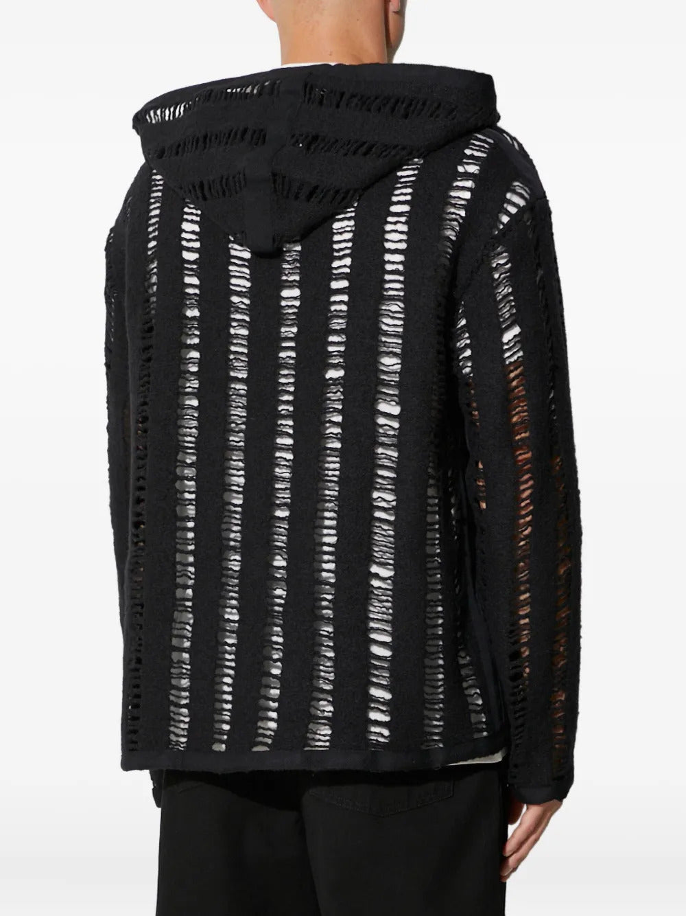 424 open-knit hoodie