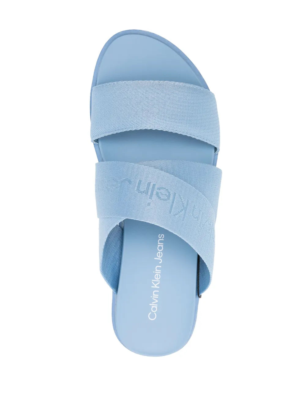 Calvin Klein Jeans  55m logo-jacquard flatform sandals