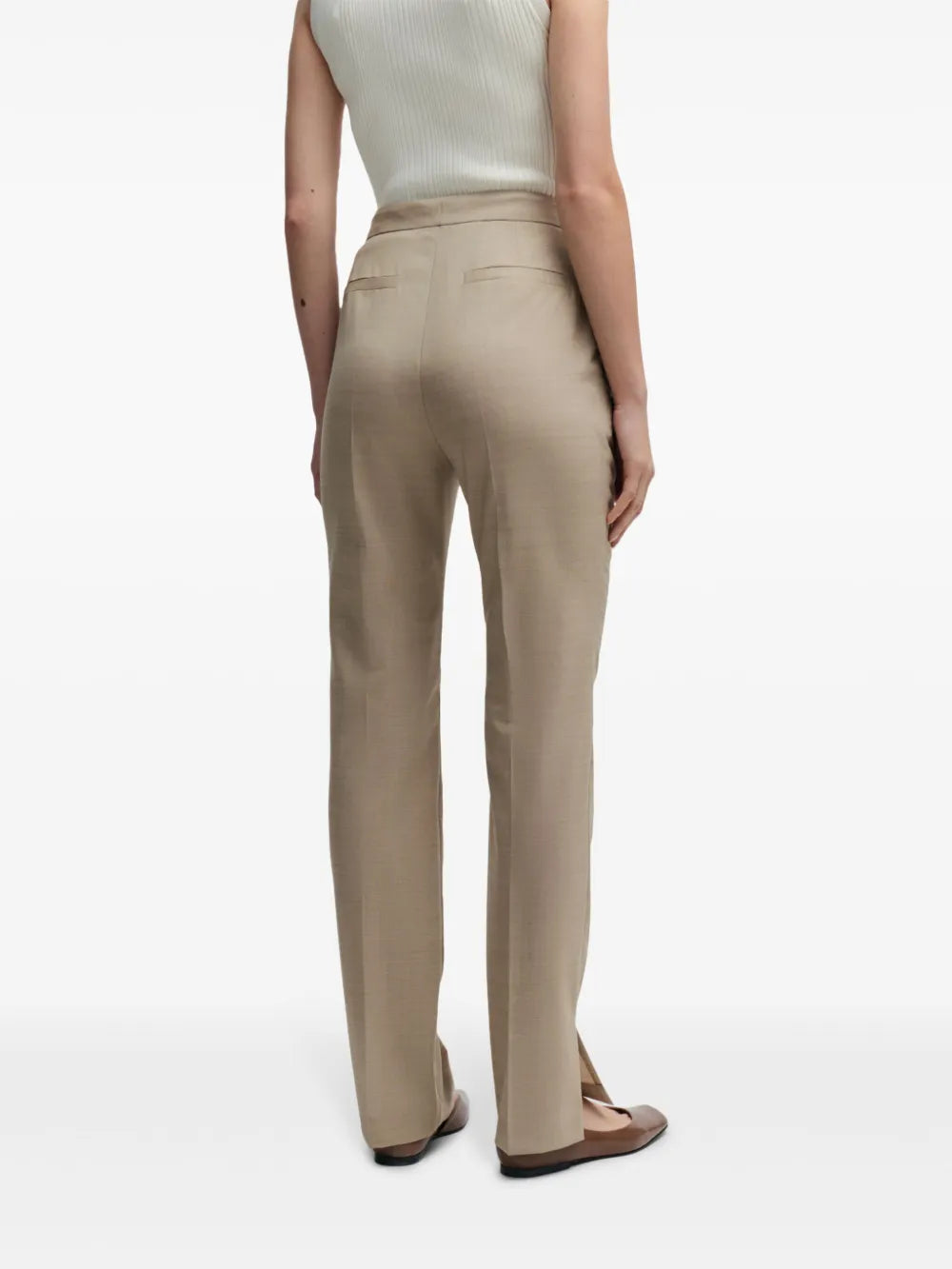 BOSS  mid-rise slim-fit trousers
