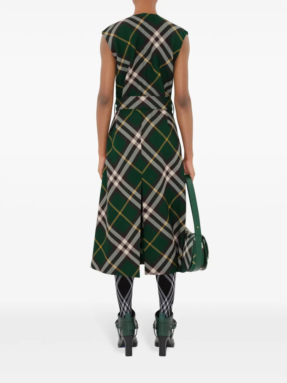 Burberry  checked wool midi dress