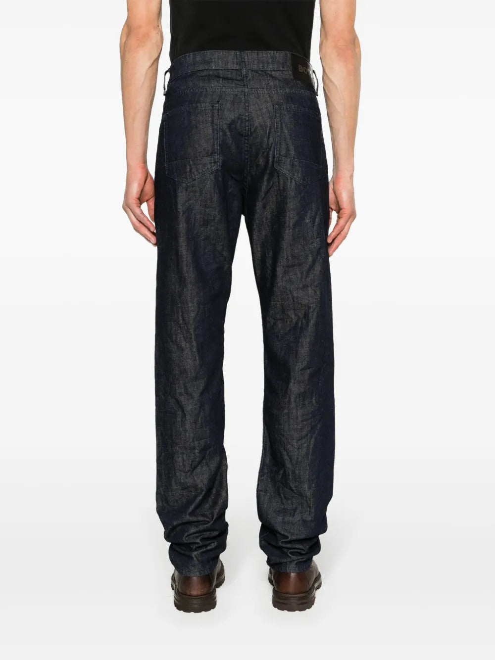 BOSS  mid-rise straight-leg jeans
