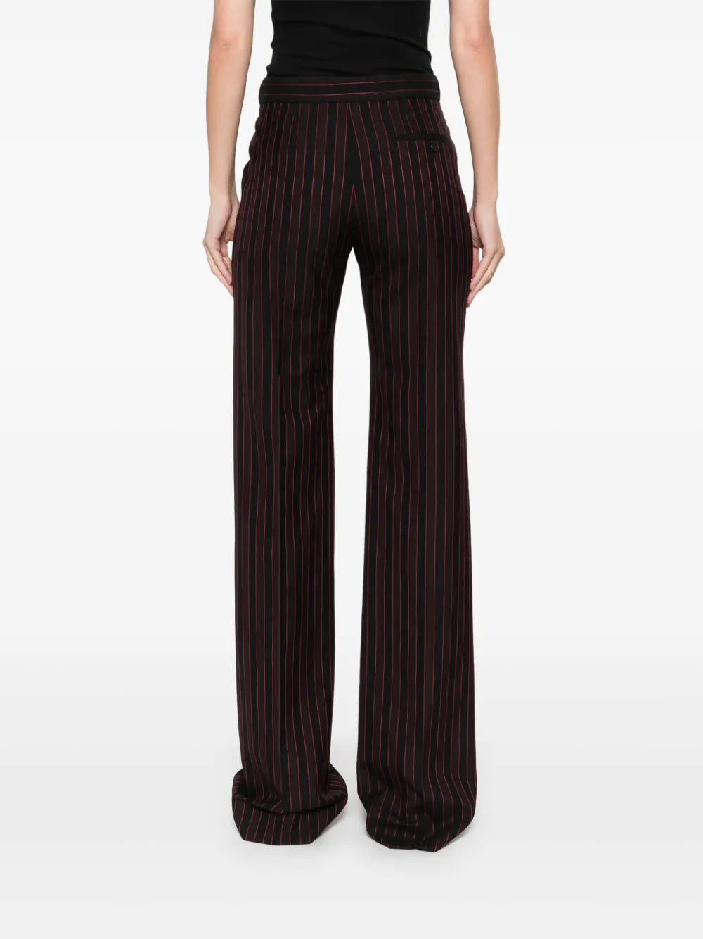 Alexander McQueen pinstriped low-sise trousers