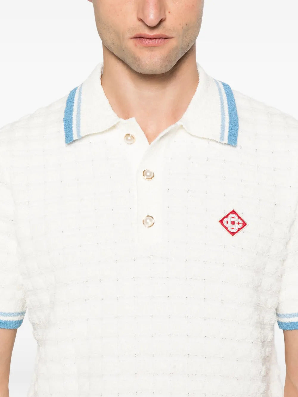 Casablanca  stripe-trim polo shirt