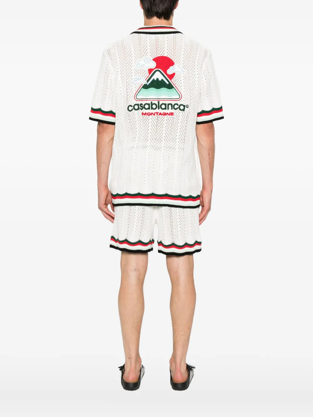 Casablanca logo-embroidered shirt