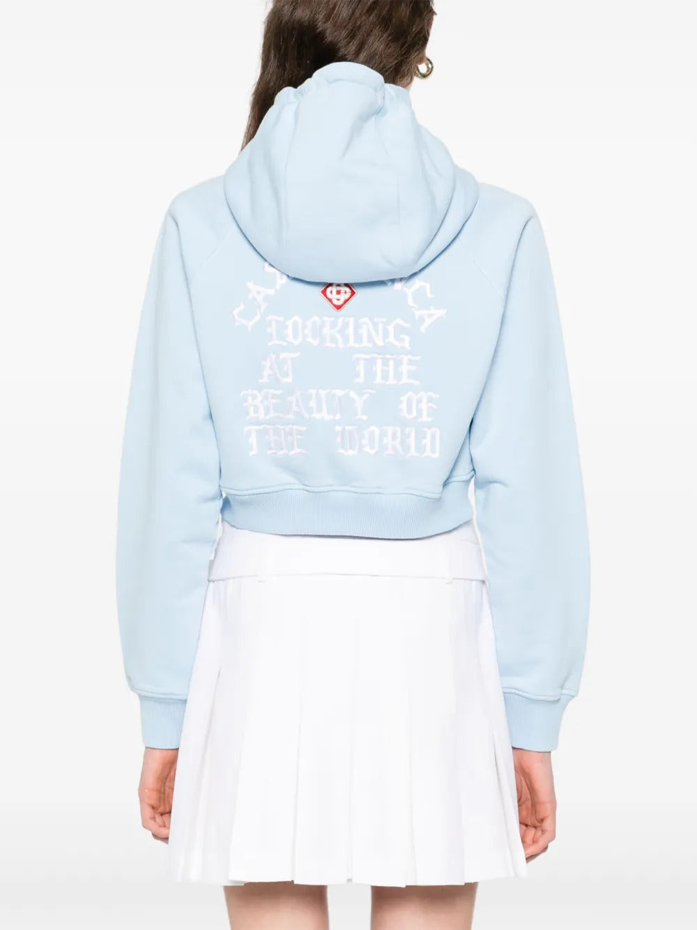 Casablanca  Looking at the Beauty of the World cropped hoodie