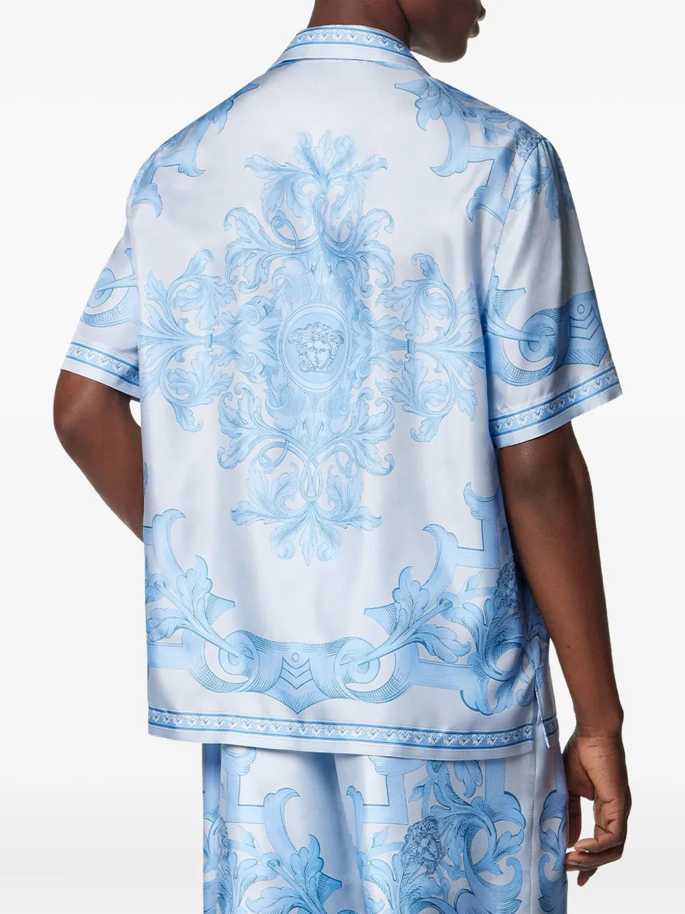 Versace Barocco-print short-sleeve shirt