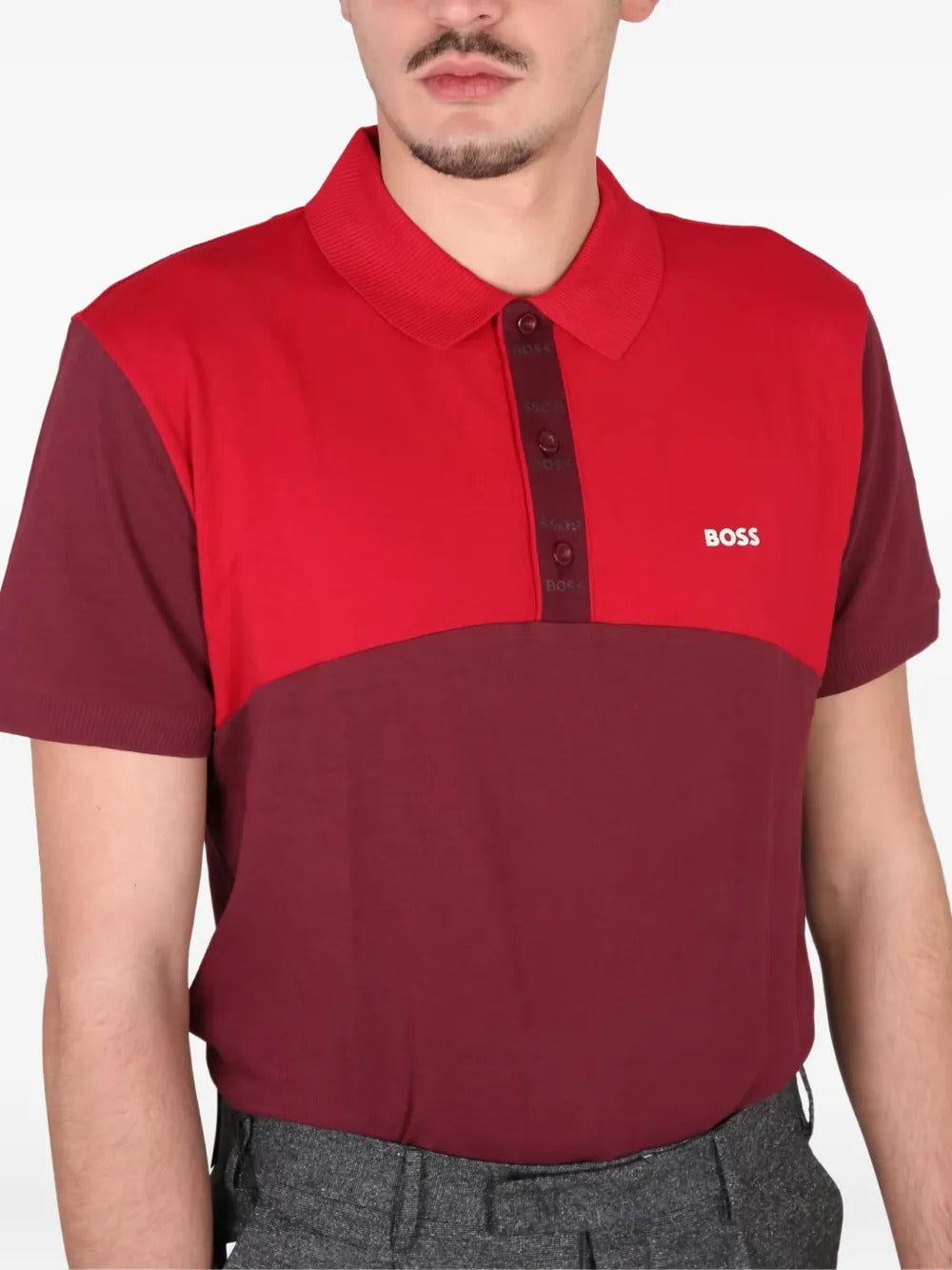 BOSS cotton polo shirt