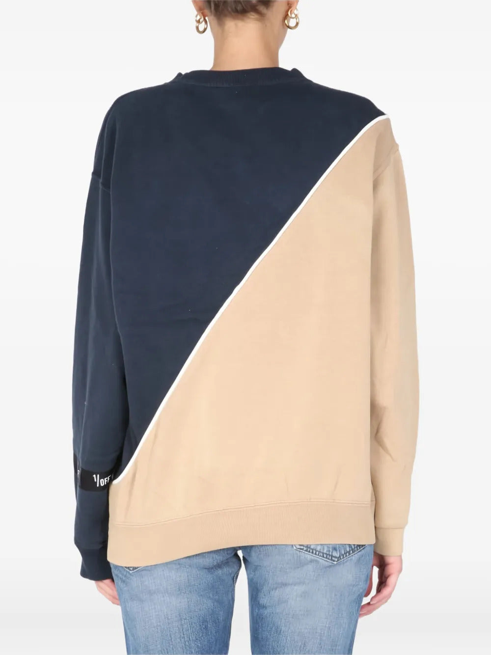 1/OFF colourblock logo sweatshirt