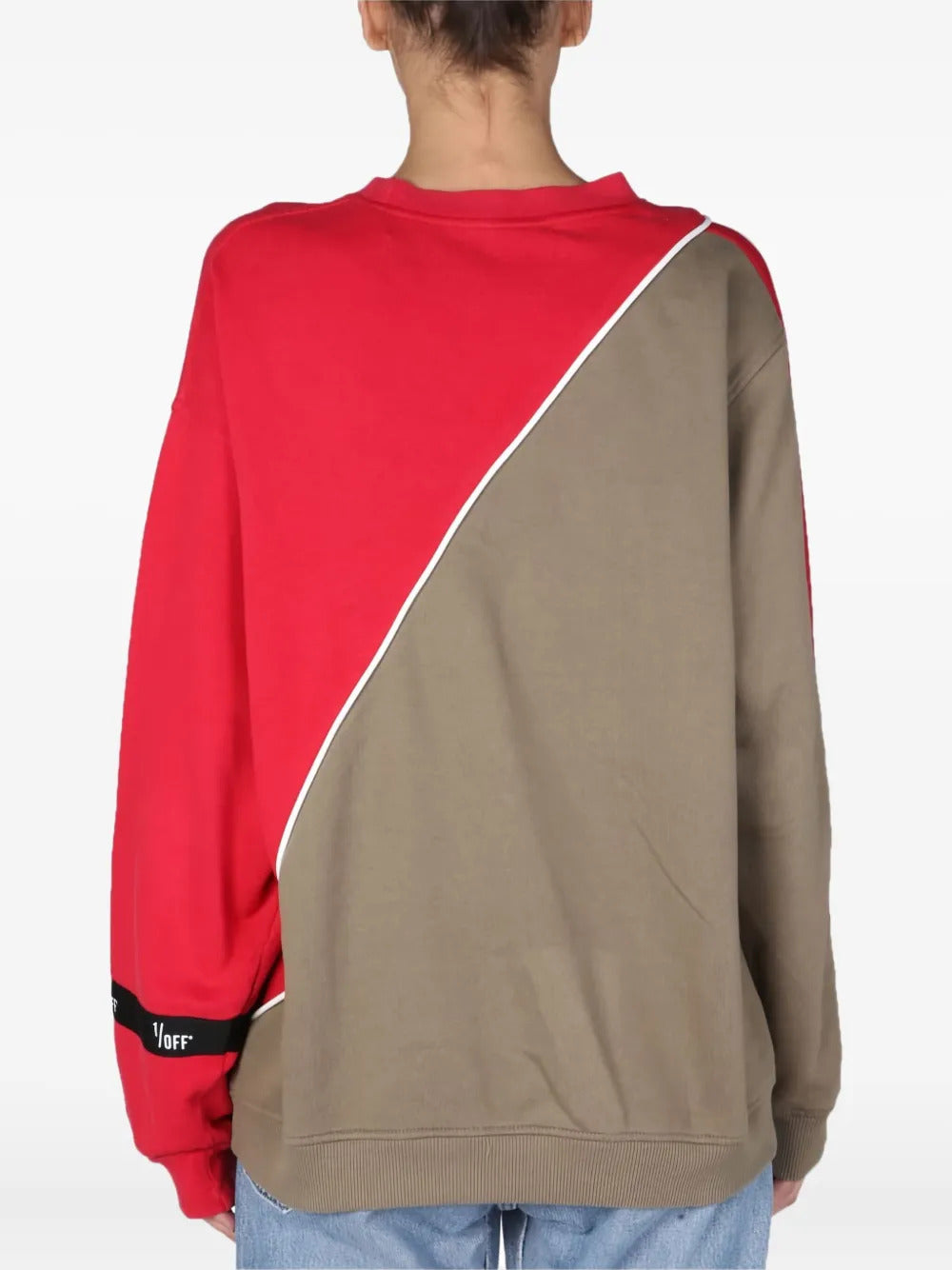 1/OFF  colourblock logo sweatshirt