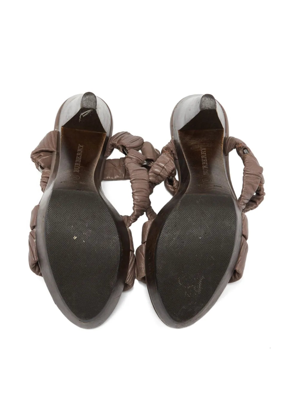Burberry leather heeled sandals