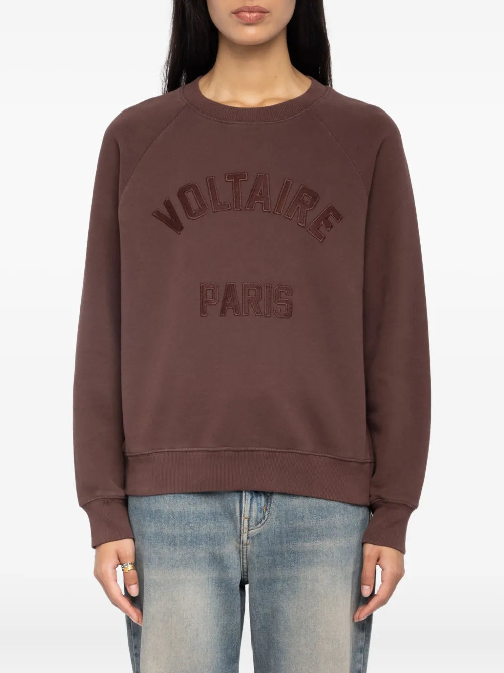 Zadig&Voltaire logo-patch cotton-blend sweatshirt