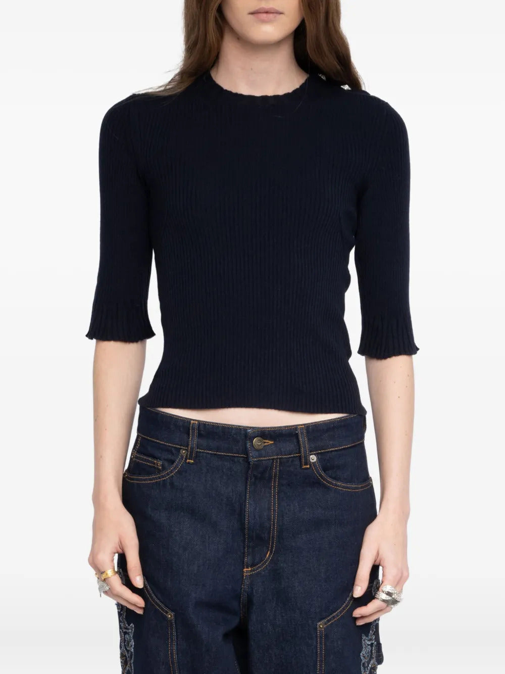 Zadig&Voltaire  short-sleeve ribbed T-shirt