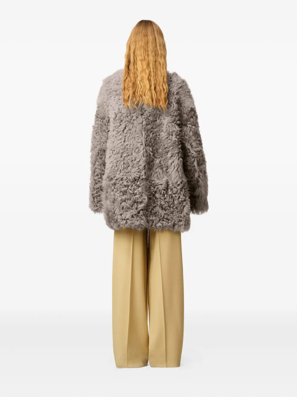 AMI Paris  shearling short jacket