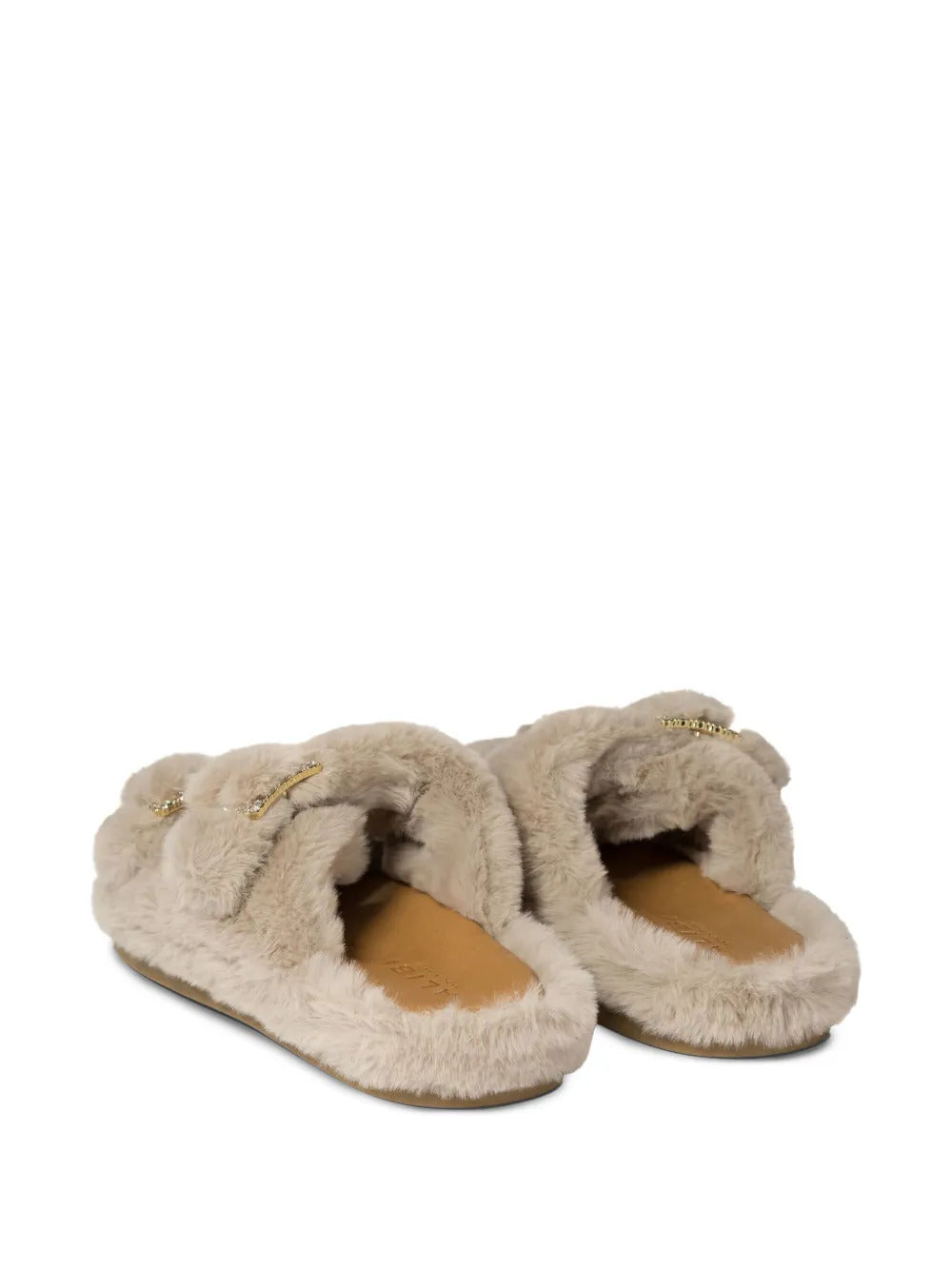 ALIBI  faux-fur flat sandals