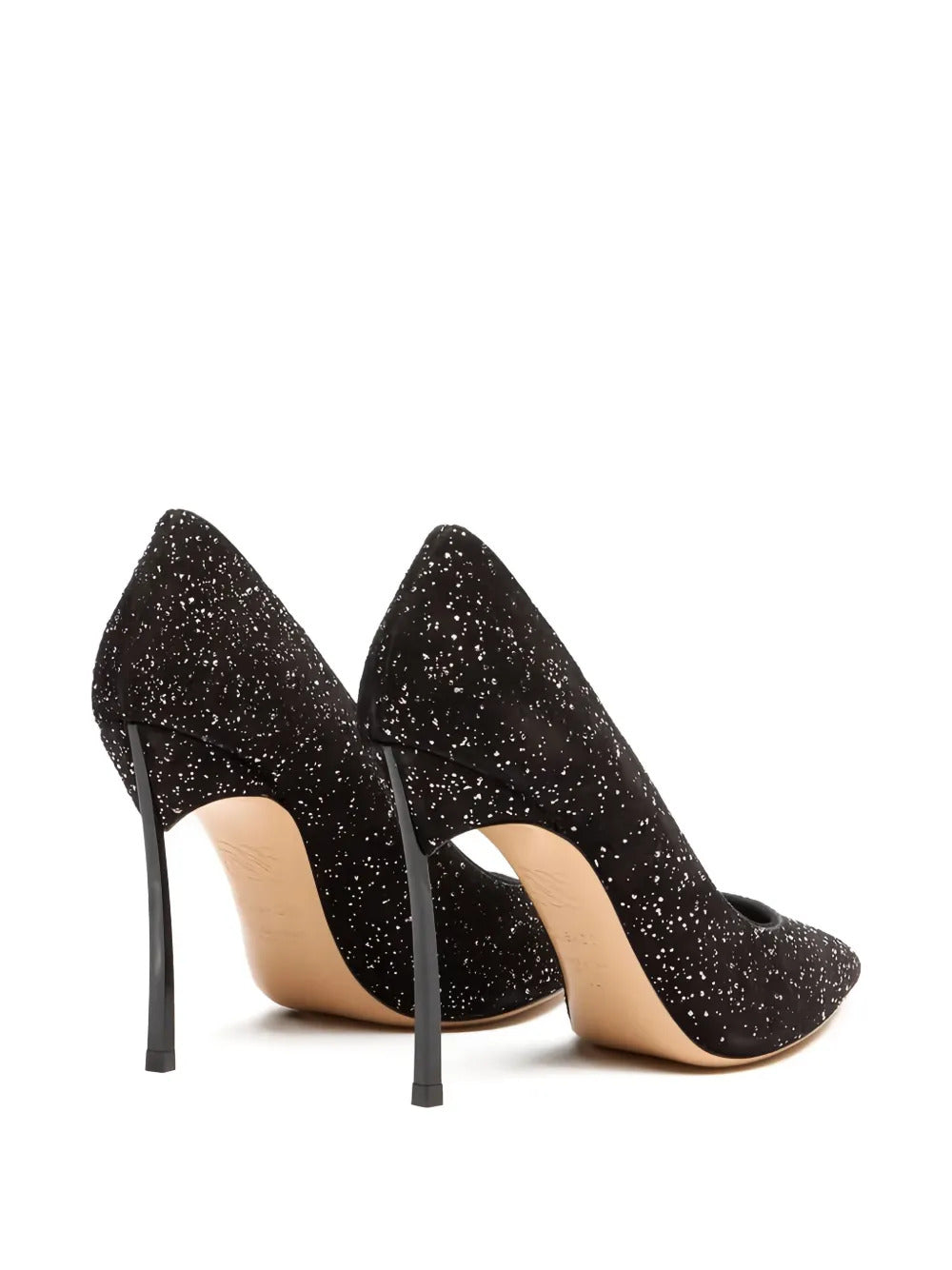Casadei  100mm glitter-point pumps