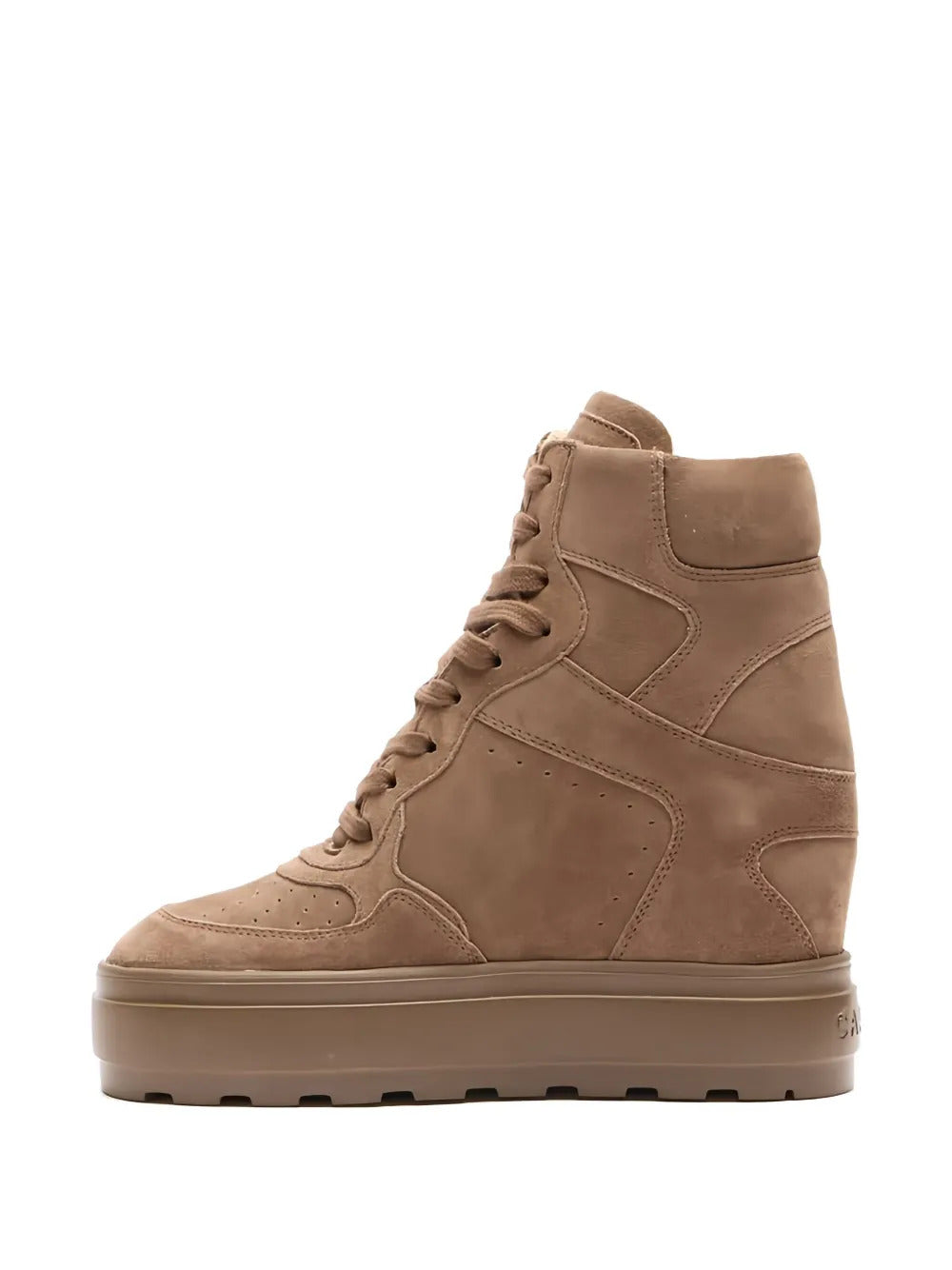 Casadei 80mm lace-up wedge-heel sneakers