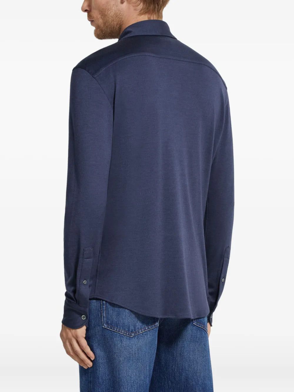 Zegna  long-sleeve point-collar shirt
