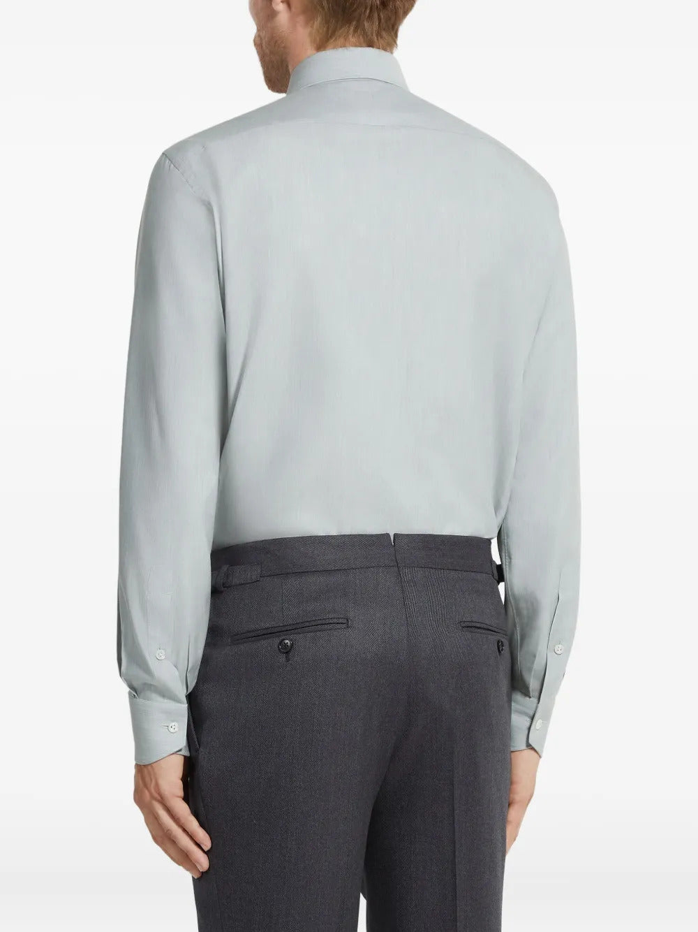Zegna  point-collar long-sleeves shirt