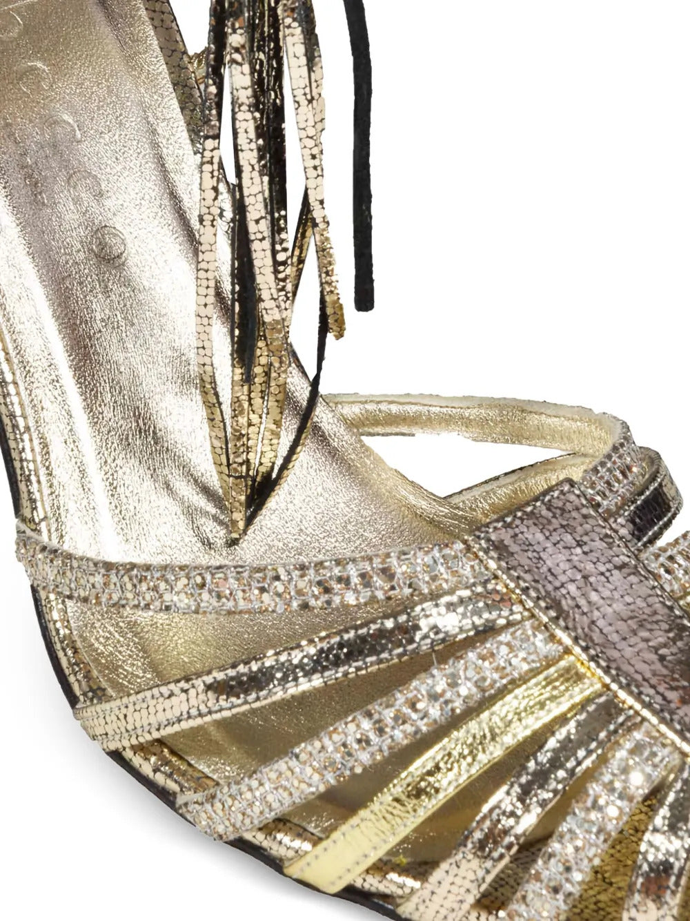 CABECEO  90mm caged heeled sandals