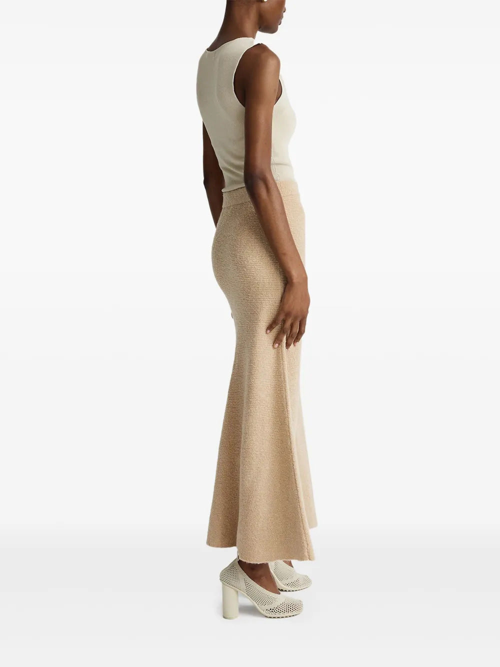 Anna Quan  ribbed flared skirt