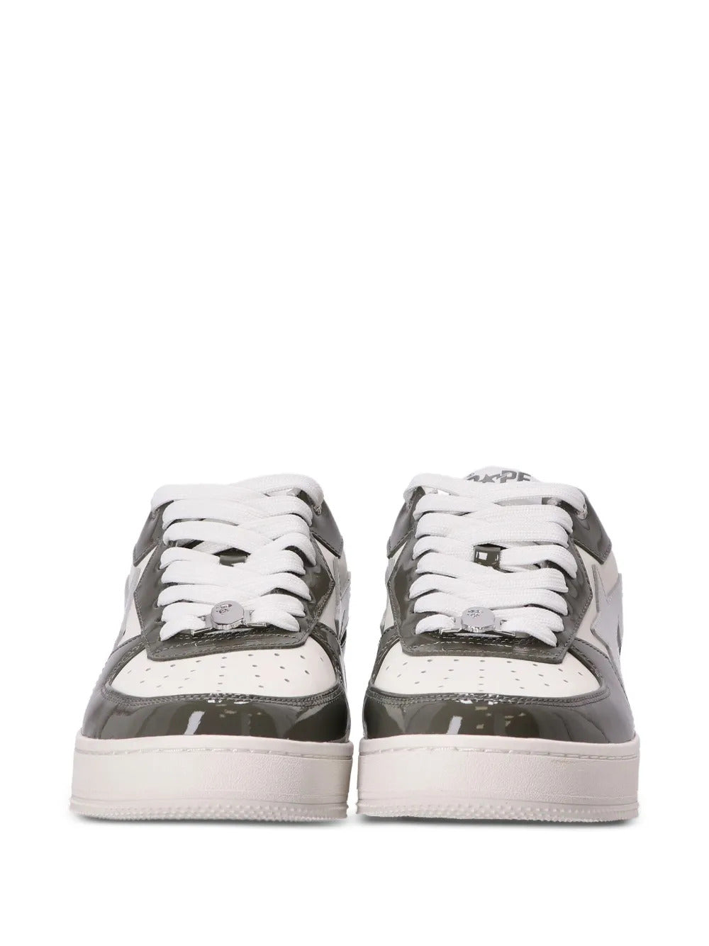 A BATHING APE®  STA logo-patch leather sneakers