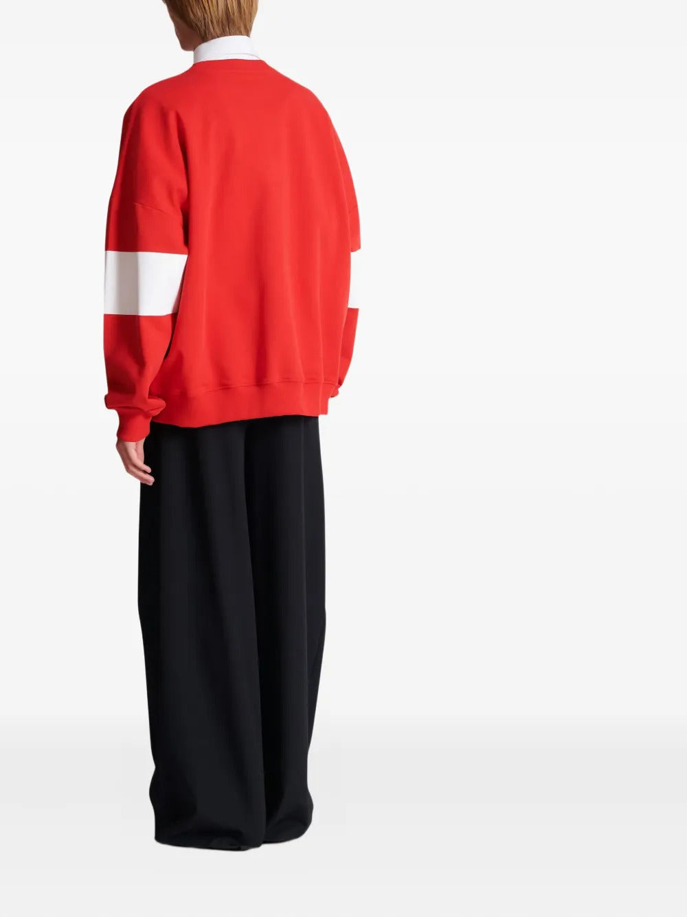 Balmain  college logo sweatshirt