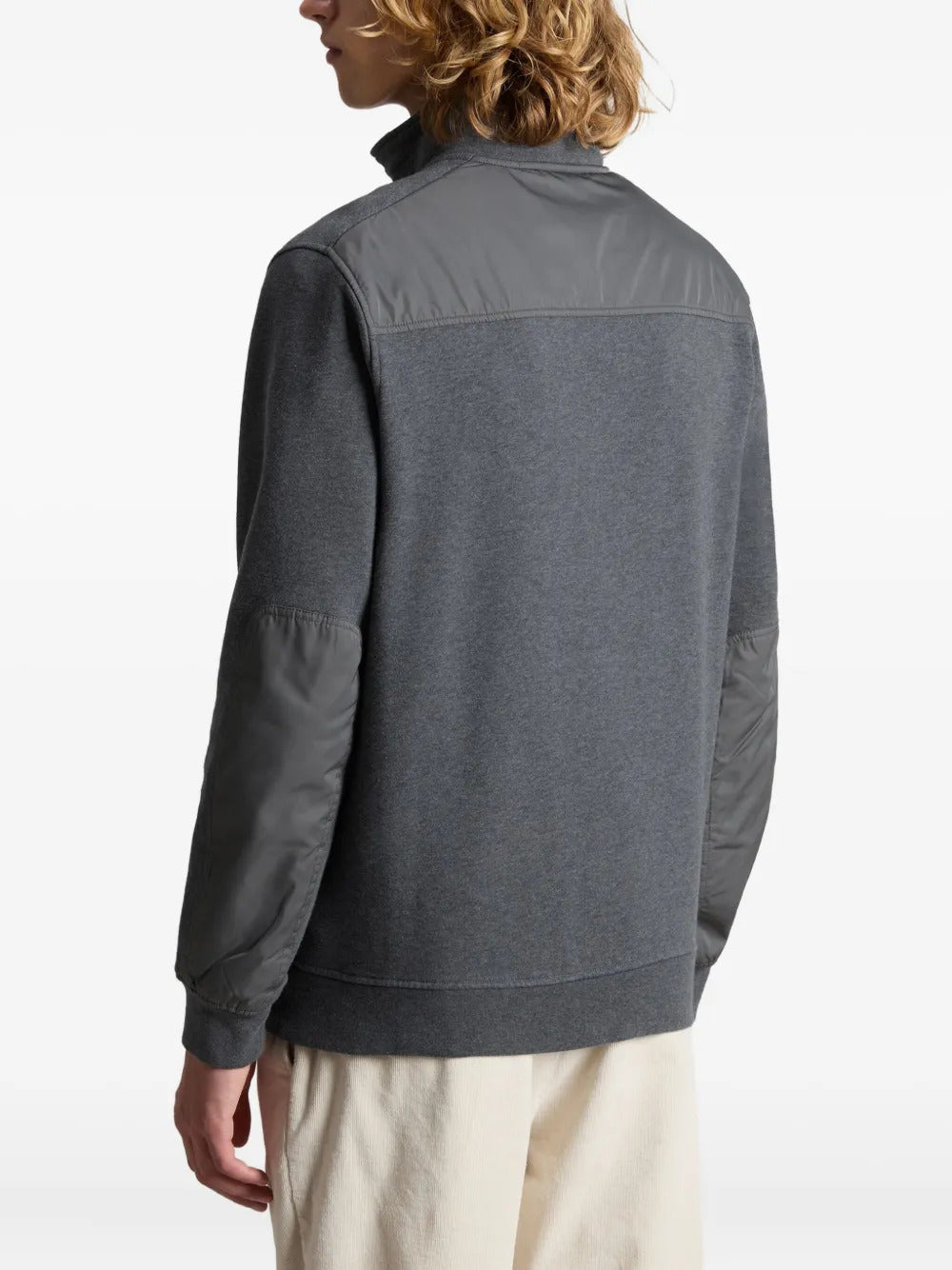 Woolrich  Mixmedia zip sweatshirt