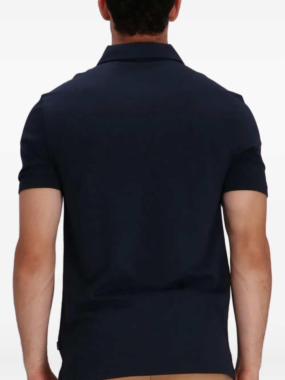 BOSS zip-neck polo shirt