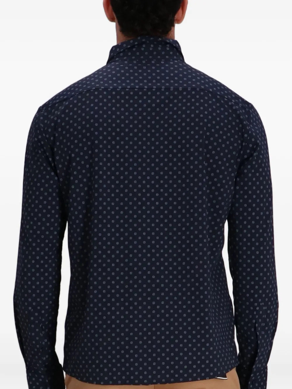 BOSS  patterned long-sleeved shirt