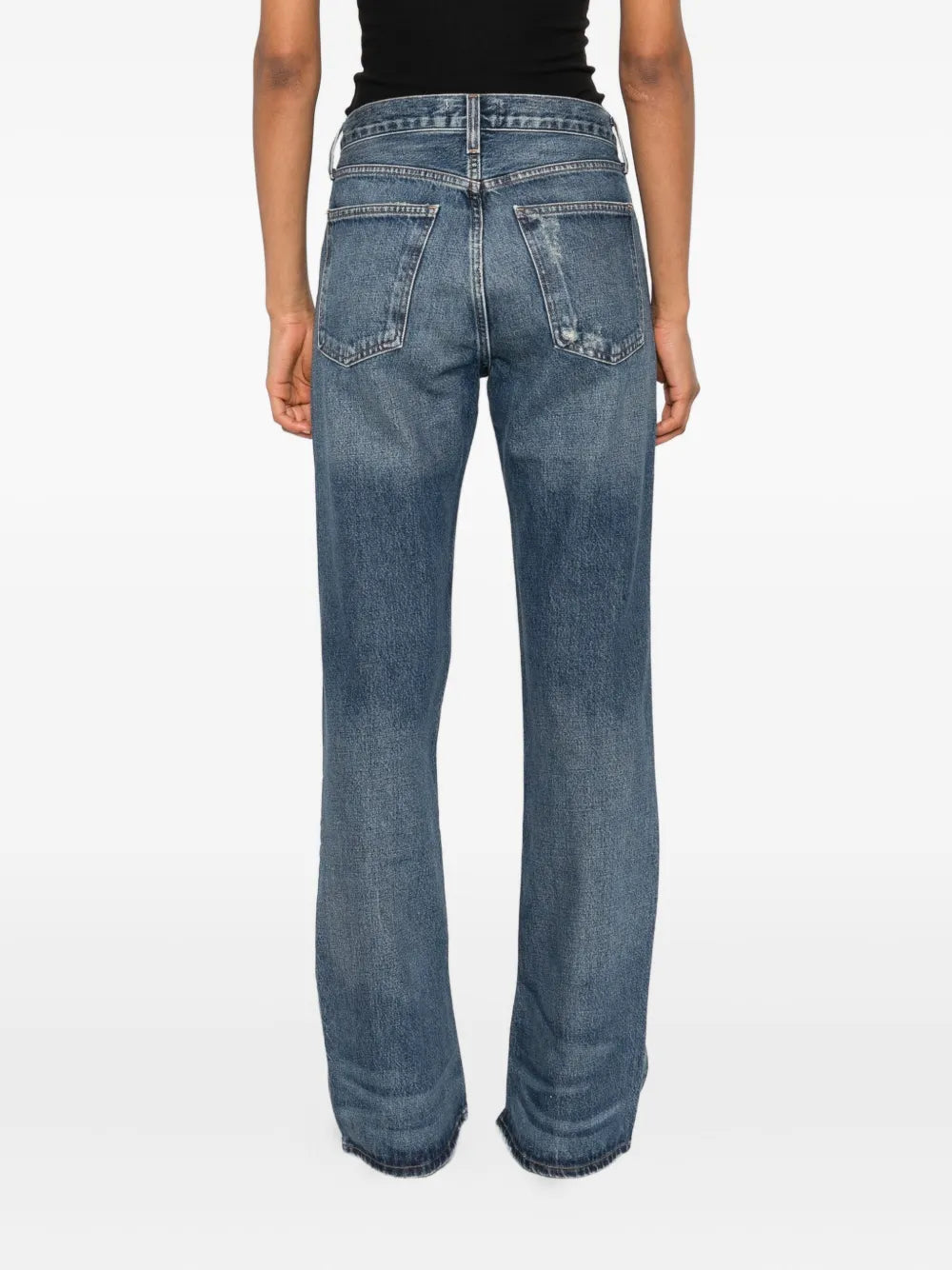 AGOLDE  flared regenerative-cotton jeans
