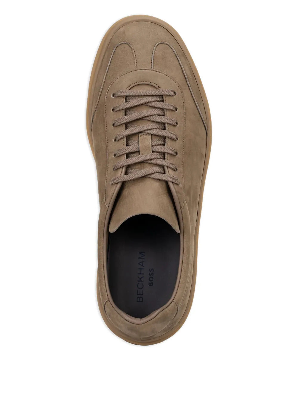 BOSS  x Beckham suede low-top sneakers