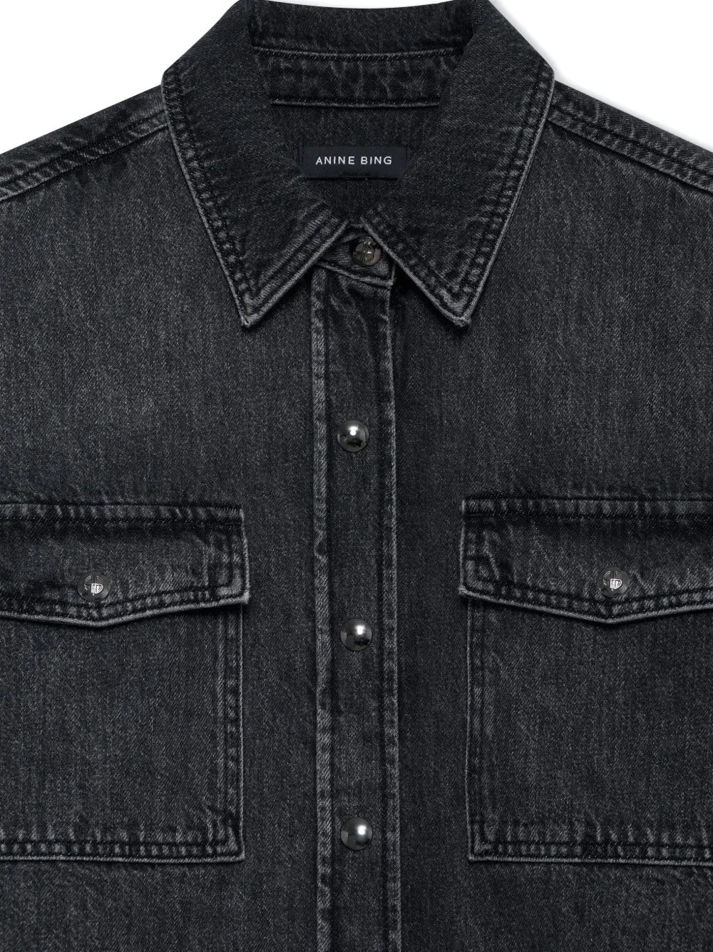 ANINE BING  Paxton double-pocket denim shirt