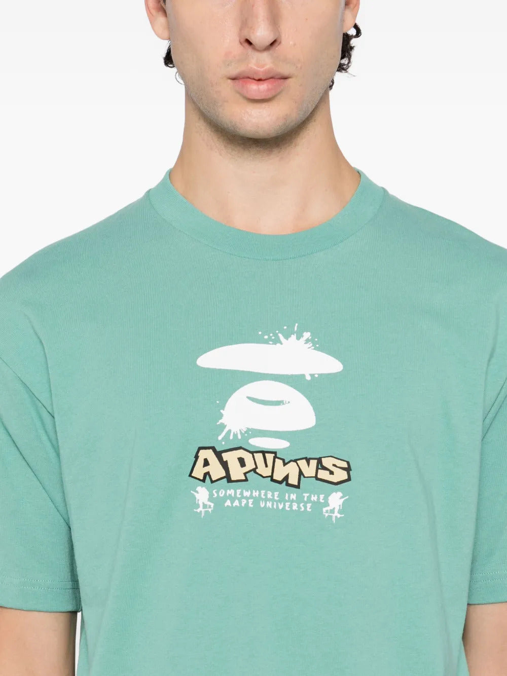 AAPE BY *A BATHING APE®  logo-print T-shirt