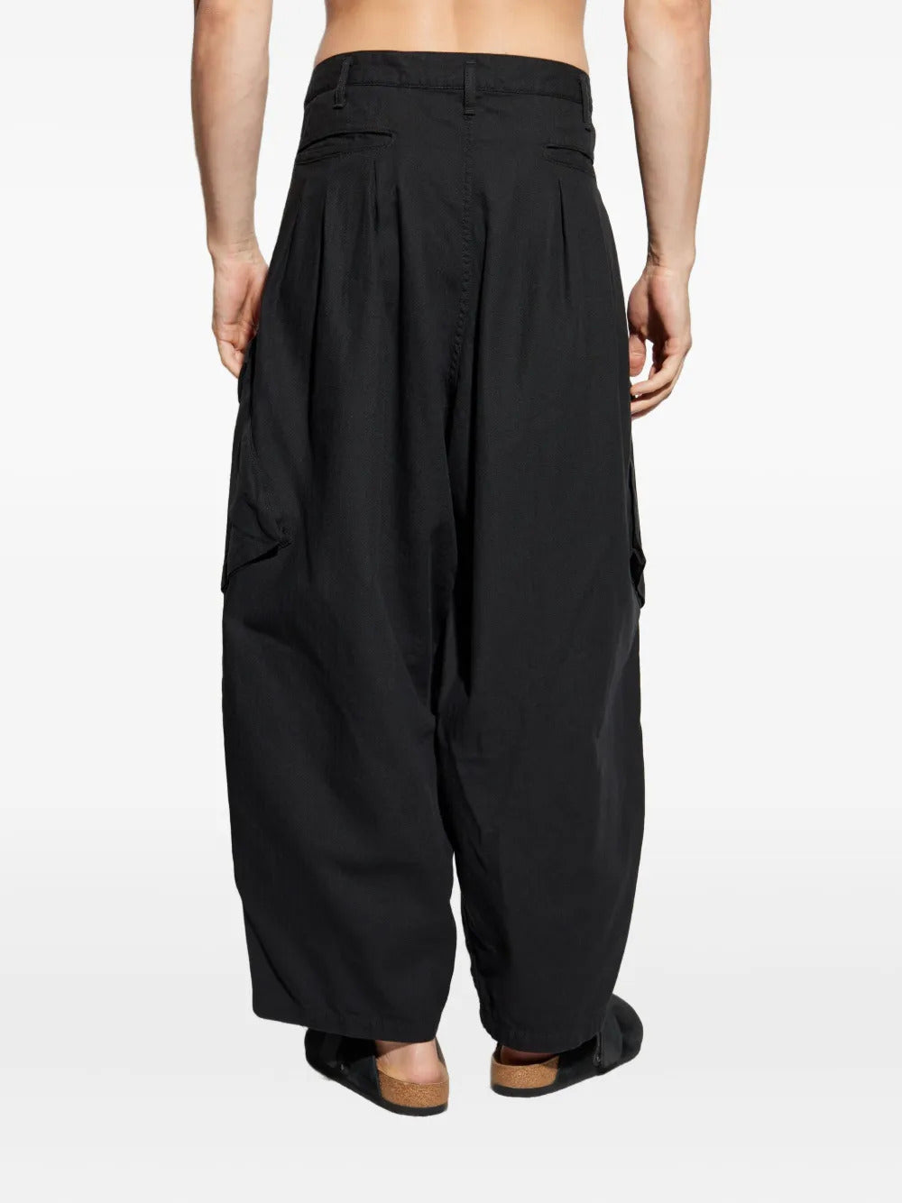 Yohji Yamamoto pleated cargo trousers