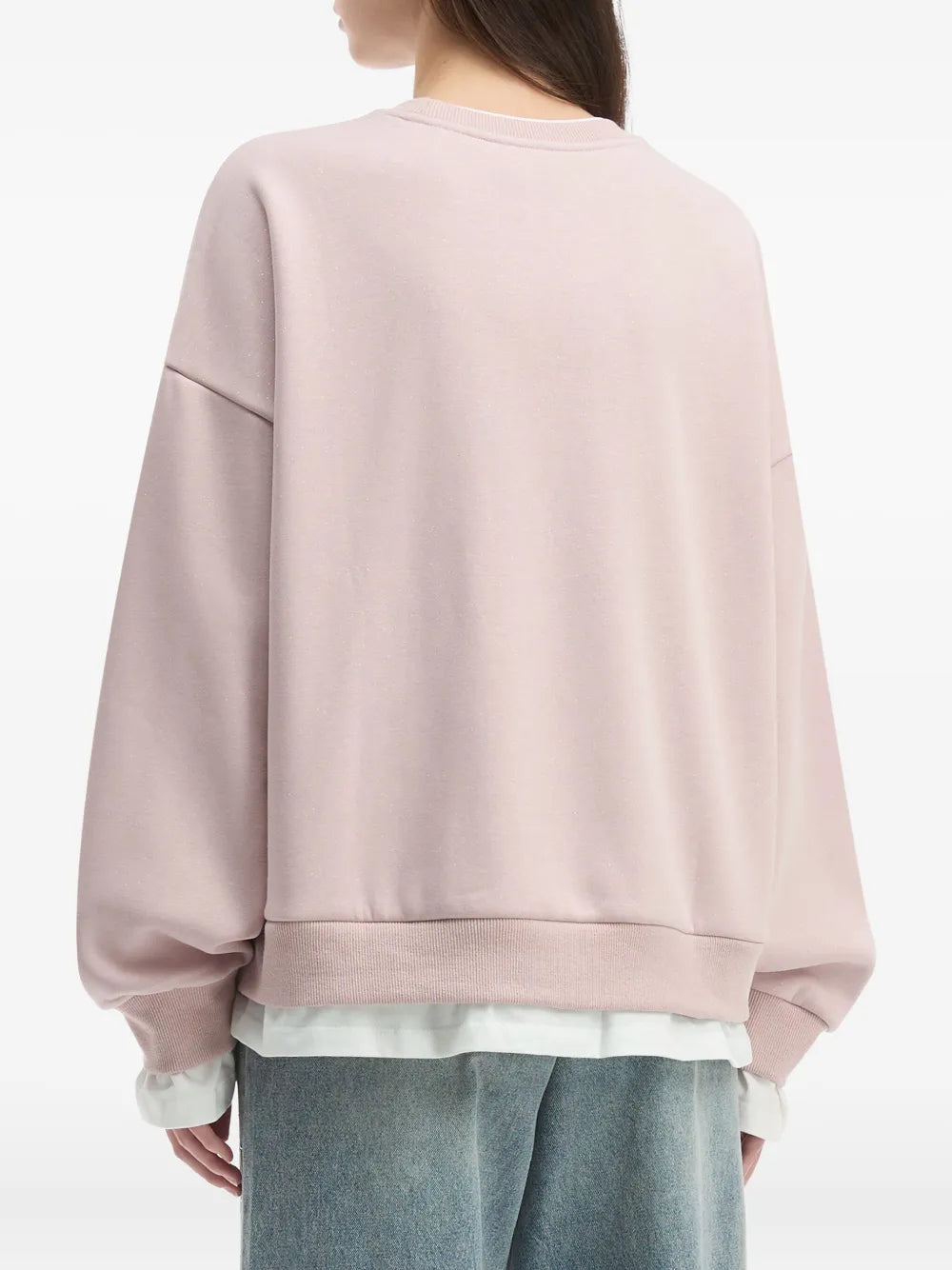 b+ab  double-layered crew-neck sweatshirt