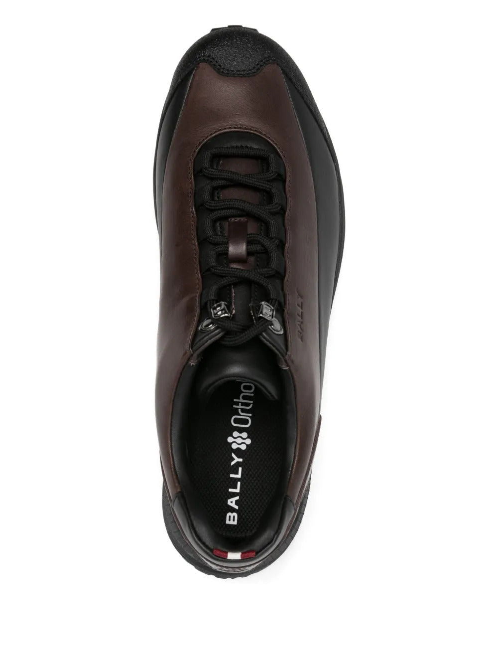 Bally leather lace-up trainers