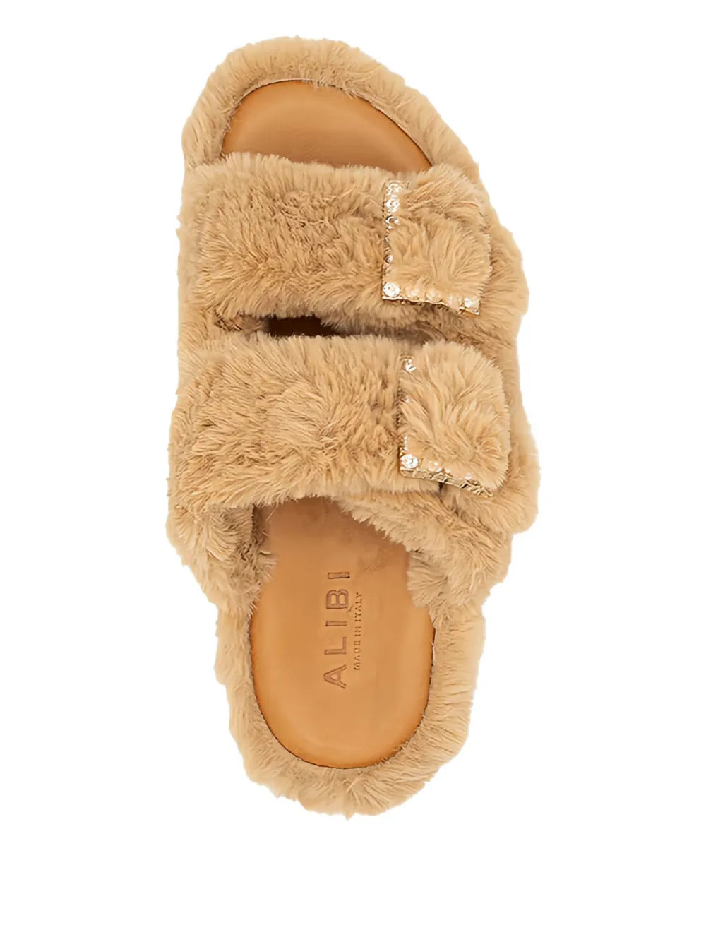 ALIBI  Great double-strap fur sandals