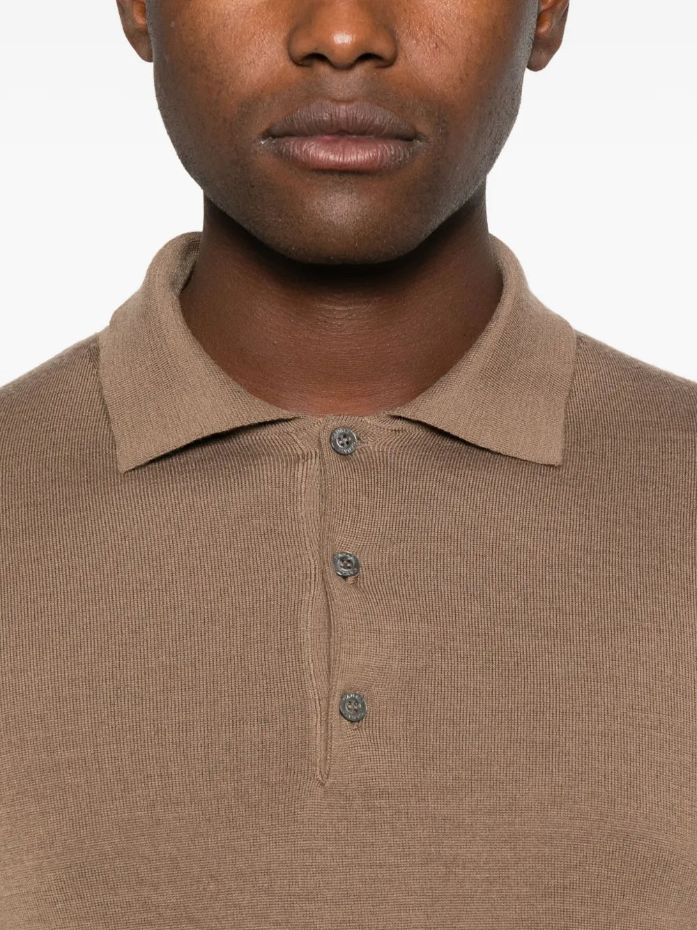 Canali long-sleeve polo shirt