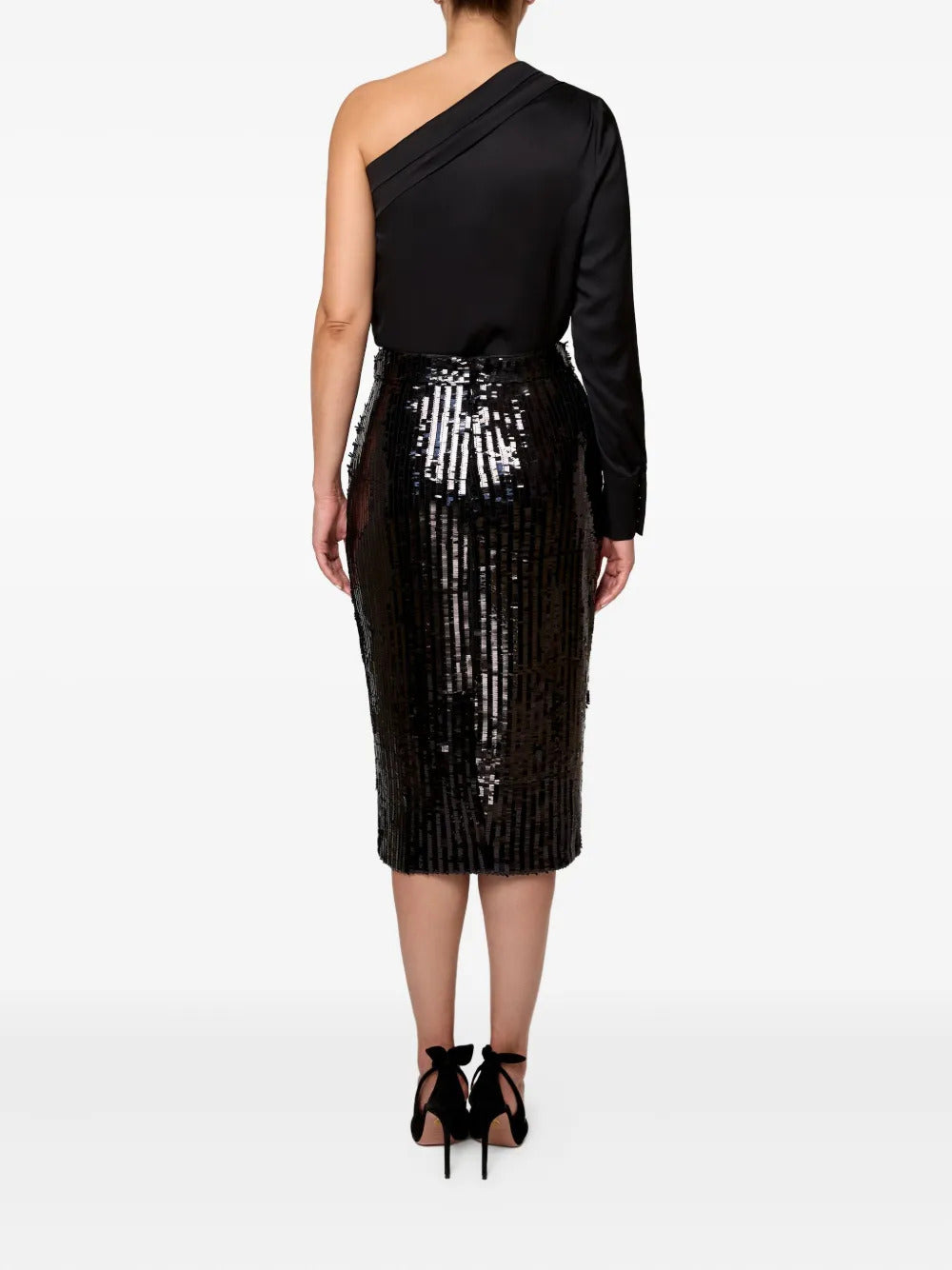 AMALIN  Belle sequin-embellished pencil skirt