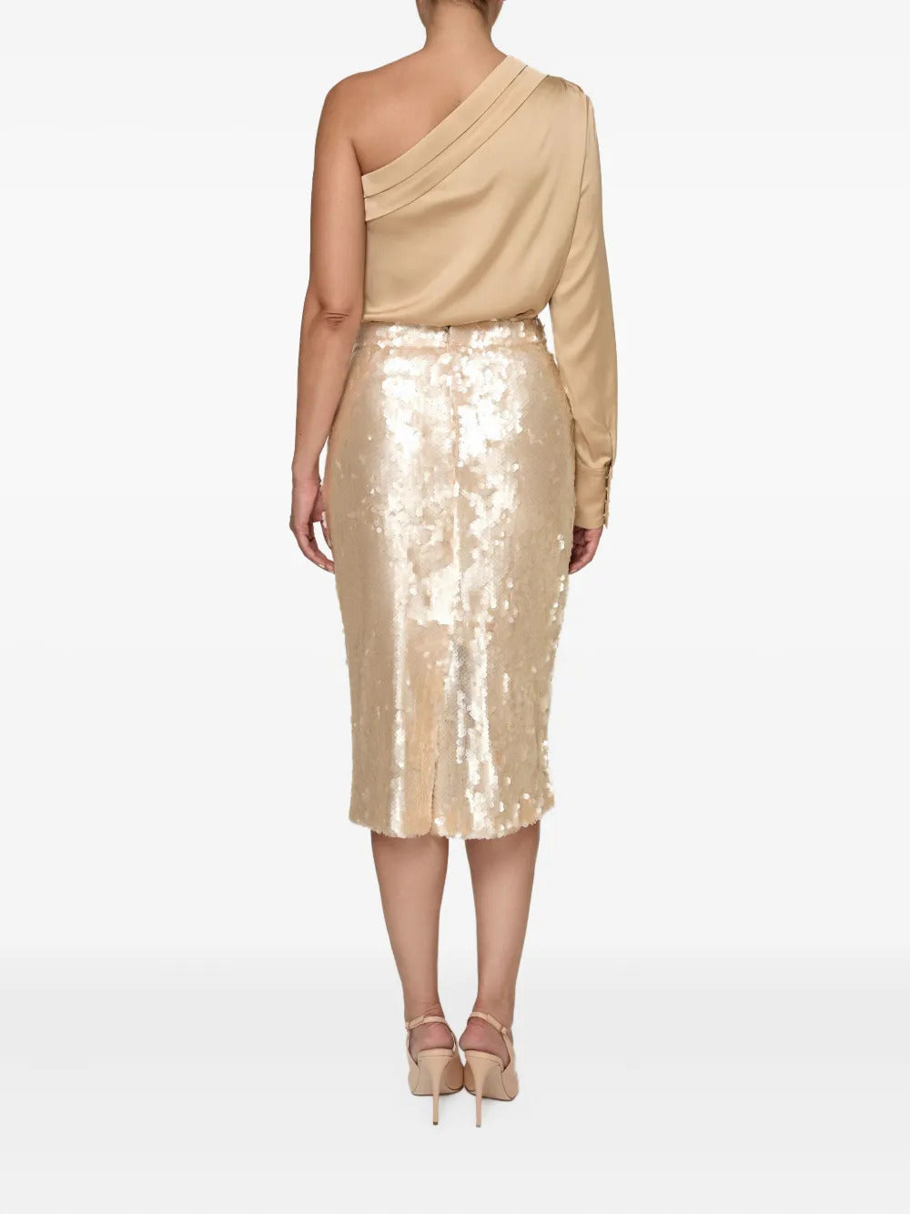 AMALIN  Belle sequin-embellished pencil skirt
