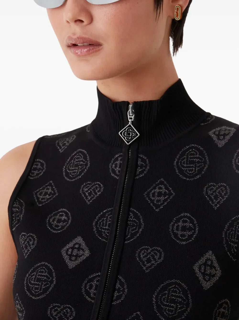 Casablanca  monogram-patterned dress
