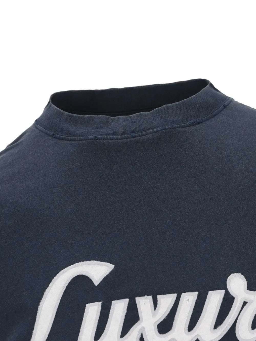 Balenciaga  text-embroidered T-shirt
